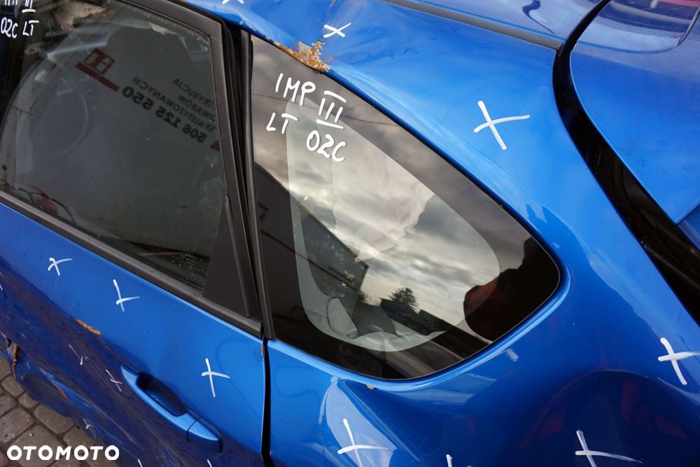 SZYBA KAROSERYJNA TYLNA LEWA BOCZNA IMPREZA III GH 5D HB 65209FG010 SUBARU 2007-2011 - 2