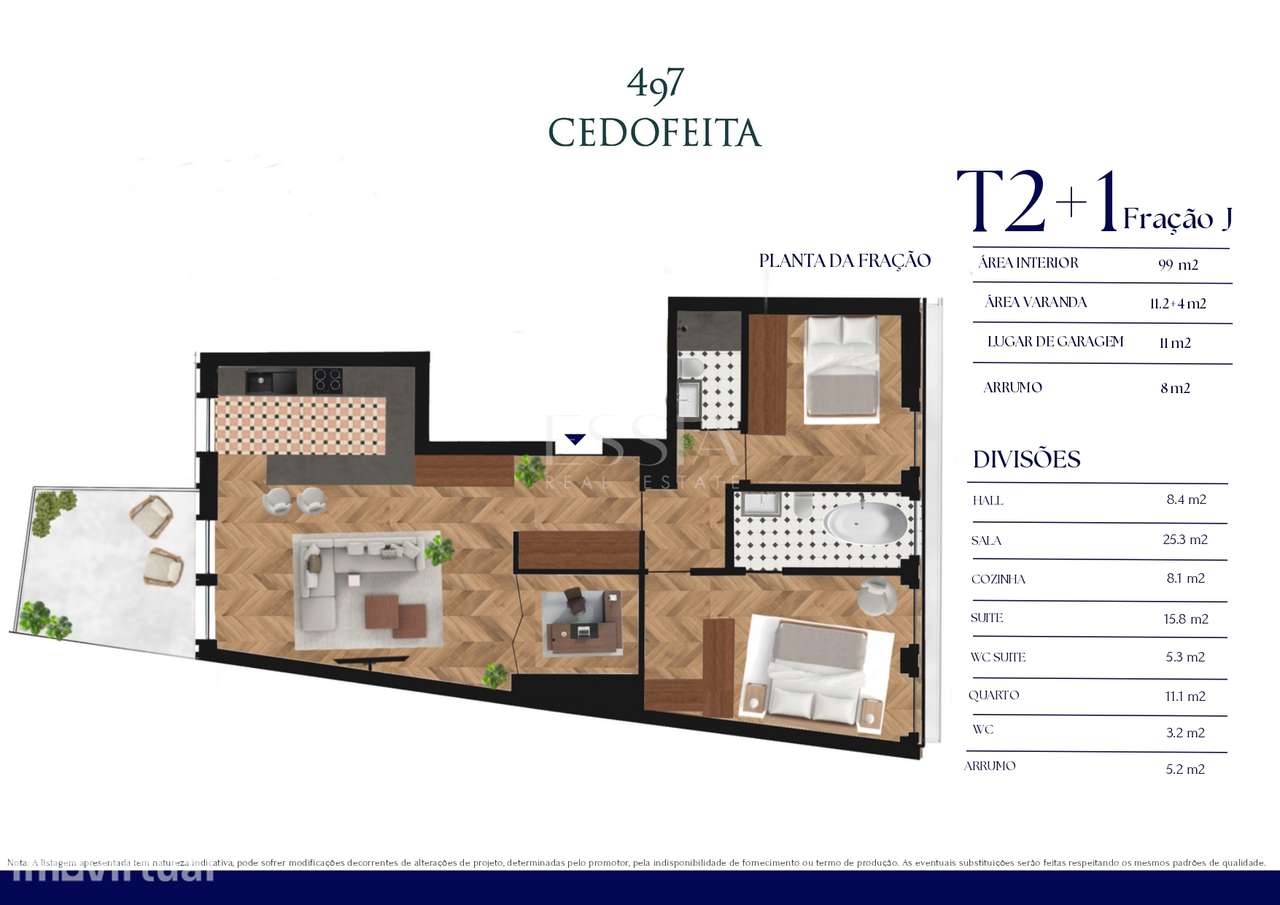 Apartamento T2 + 1 com Varanda em Cedofeita - Grande imagem: 5/9