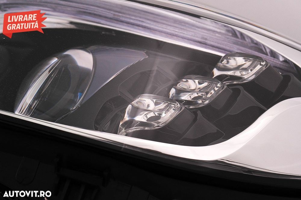 Faruri Full LED Mercedes C-Class W205 S205 (2014-2020) LHD W222 Design- livrare gratuita - 18