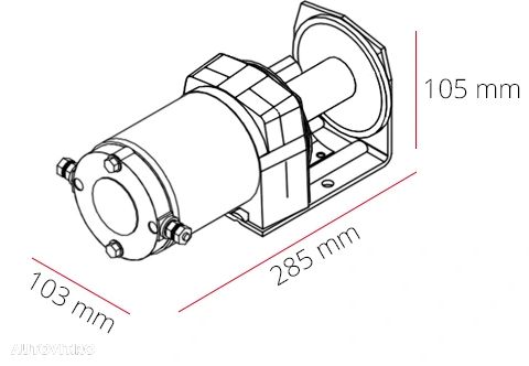 Troliu electric DRAGON WINCH 2000 lbs, (trage 906 kg) - 5