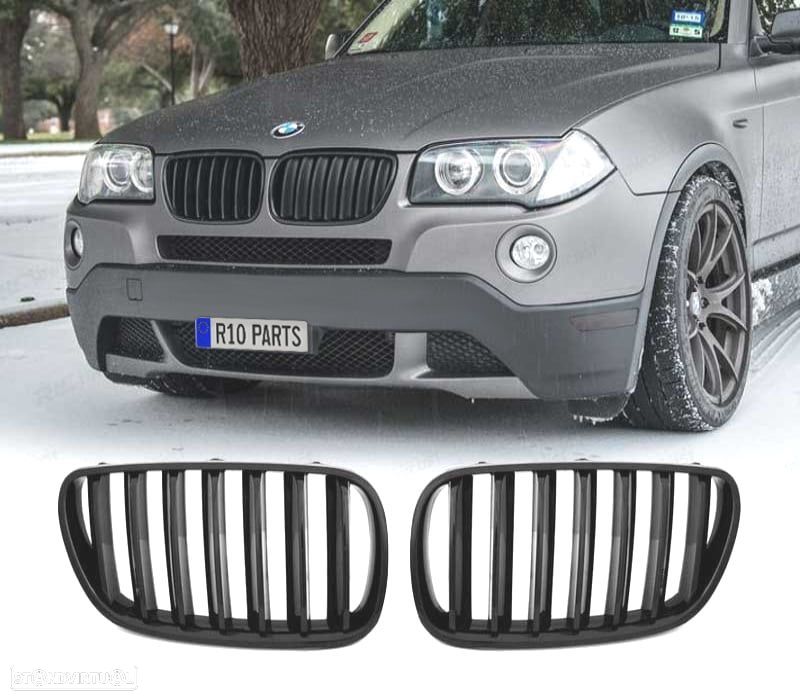 GRELHAS DESPORTIVAS BMW X3 E83 LCI 06-10 PRETO BRILHANTE - 2