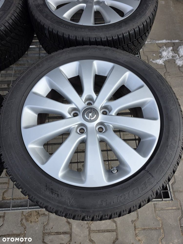 OPEL ASTRA J ZAFIRA C INSIGNIA B KOŁA 5X115 FELGI ALUMINIOWE R17 OPONY 225/50 ZIMOWE DUNLOP +CZUJNIKI TPMS - 4