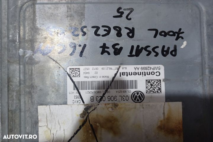 Calculator motor ECU 03L906023B 5WP42899AA - 1.6 CAY 03L906023B 5WP42 - 4