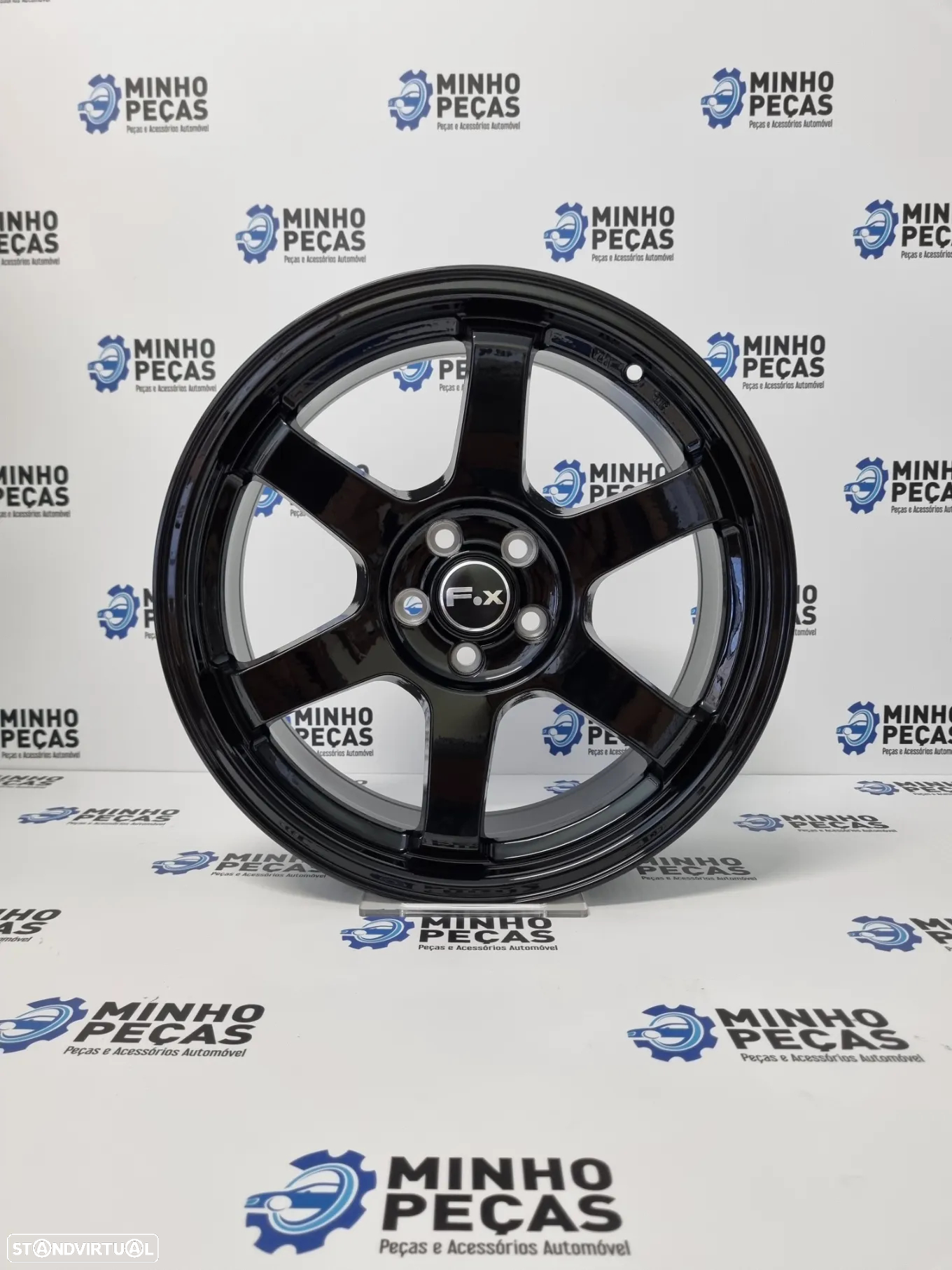 Jantes FOX PF1 em 17 Preto Brilho (5x100) - 8