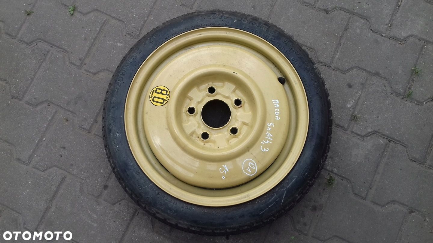 KOŁO DOJAZDOWE 5x114,3 M26 15x4T T115 70D15  MAZDA - 1