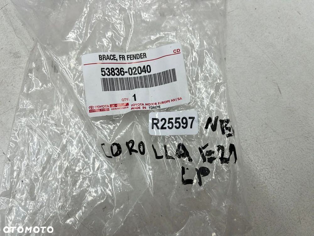 Mocowanie błotnika Toyota Corolla E21 18r.- lewe przednie wspornik podpora 53836-02040 - 7