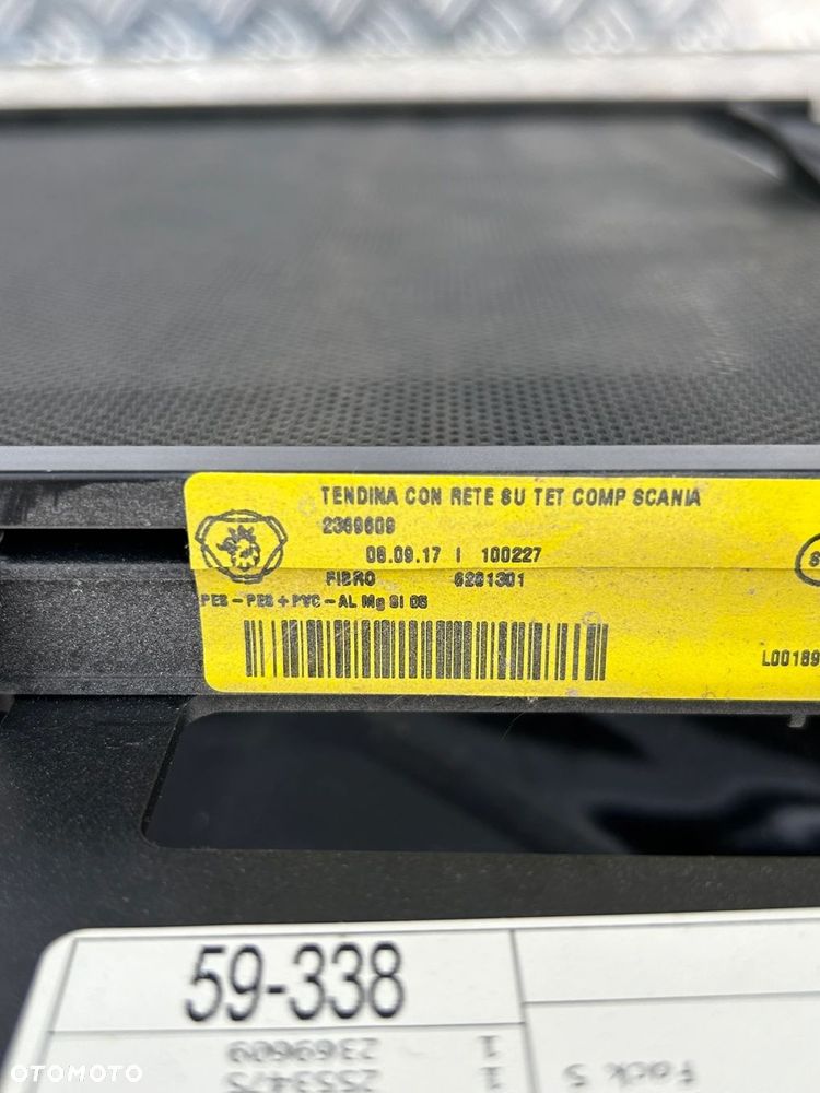 ZASŁONA SIATKA SZYBERDACHU SCANIA NTG NOWY MODEL - 2
