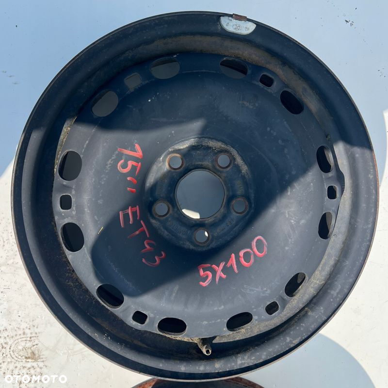 VW AUDI FELGI STALOWE 6Jx15H2 ET43 5X100 6Q0601 - 4