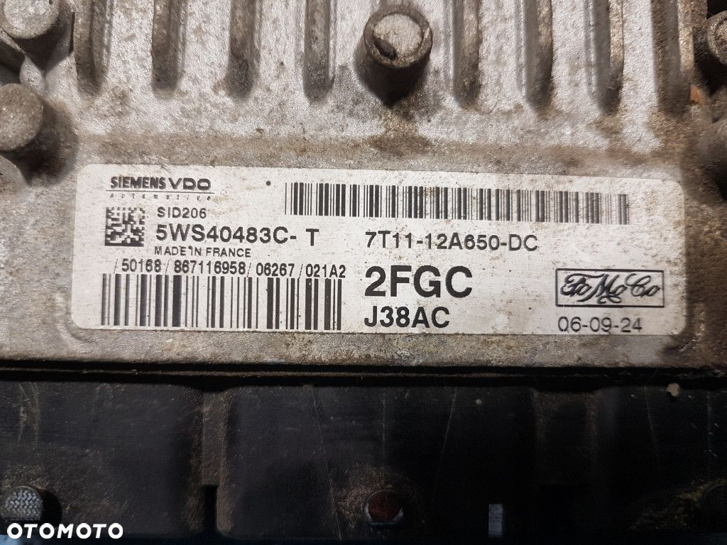 FORD TRANSIT CONNECT STEROWNIK SILNIKA 5WS40483C - 6