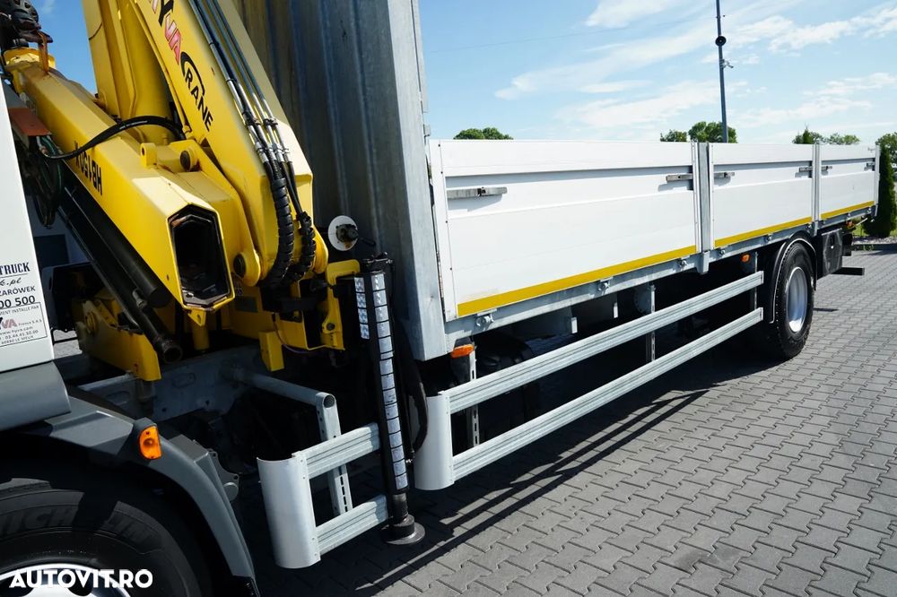 DAF LF 250 / 4X2 / LIVRARE - 7.3 + HDS HYVA HB 150X -E3 / RADIOCOMANDĂ / ROTATOARE / MAX. CAPACITATE DE RIDICARE: 5200 KG / EURO 6 - 14
