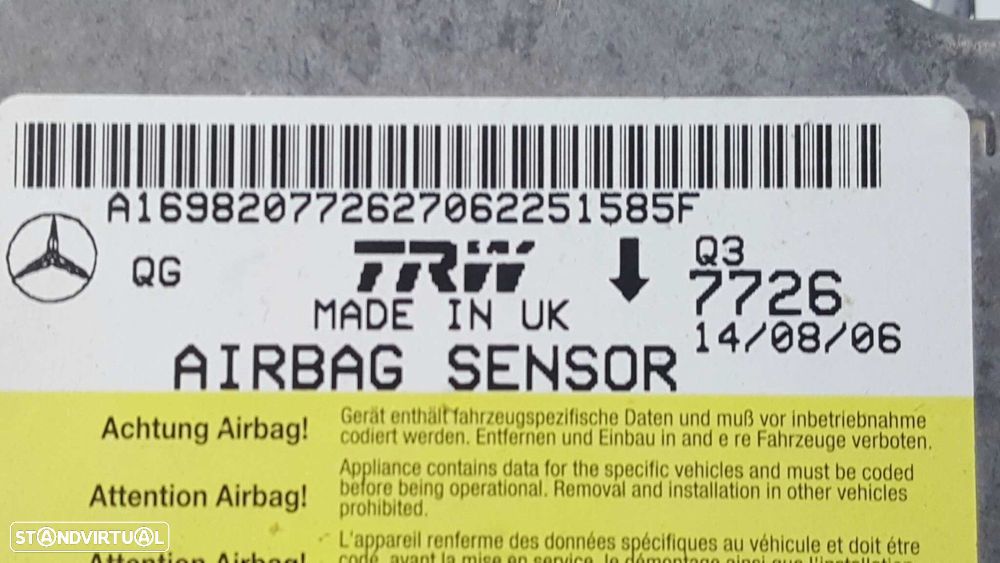 CENTRALINA DE AIRBAG MERCEDES CLASE B (W245) 200 CDI (245.208) - 4