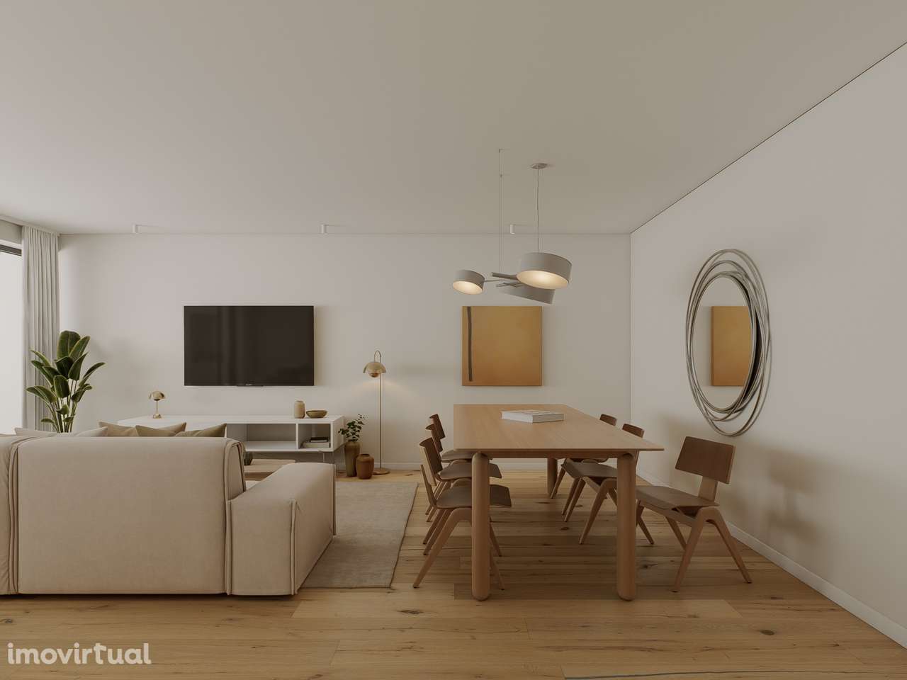 T2 Novo com Varanda e Churrasqueira | Exposição Solar Poente - Grande imagem: 2/14