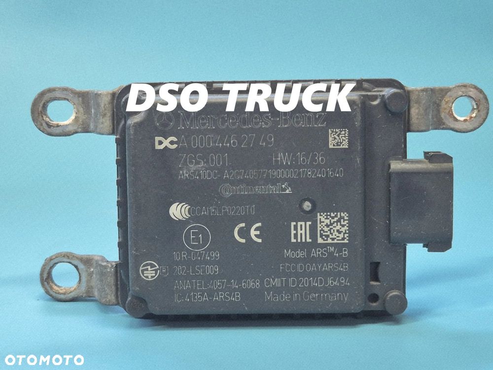 Radar Czujnik Odleglosci MERCEDES ACTROS MP4 A0004462749 - 1