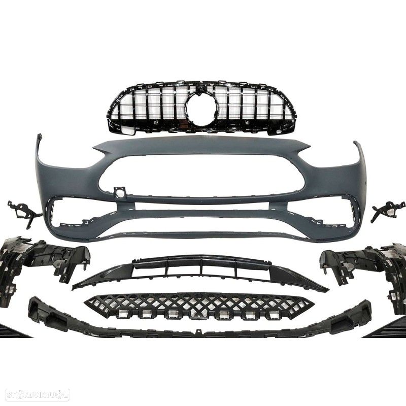 Para-choques frontal em plástico Mercedes Classe C W206 +2021 AMG look - 2