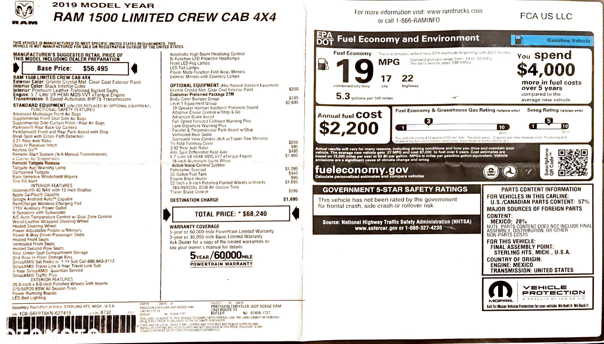 RAM 1500 5.7 Crew Cab Limited - 31