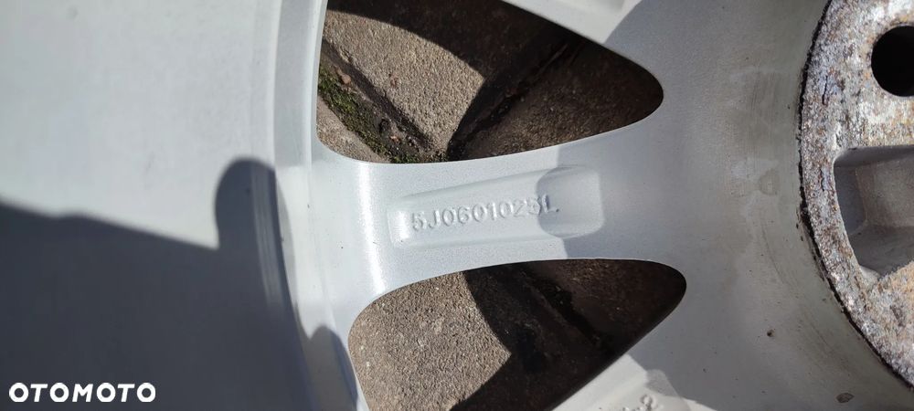 FELGI ALUMNIOWE 5x100 6.5Jx16 CALI ET 43 fi 57.1 5J0601025L SKODA FABIA ROOMSTER RAPID KOMPLET 4 SZTUKI - 11