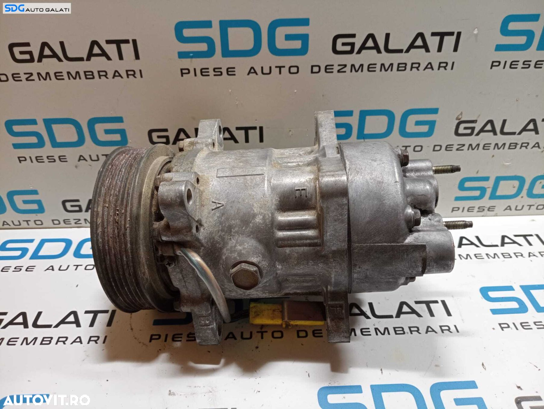 Compresor AC Aer Conditionat Clima Peugeot 307 2.0 HDI 2001 - 2008 Cod SD6VRC [M6890] - 5