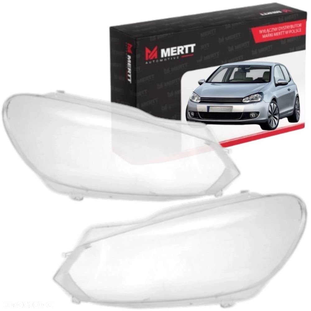 KPL x2 KLOSZ PRAWY LEWY szkło reflektora lampa VW Golf VI 6 2008-2016 - 1