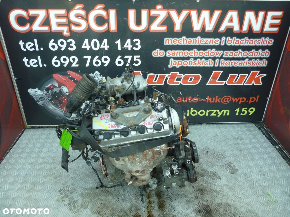SILNIK HONDA HR-V 1.6 16V D16W1 169 TYS - 1