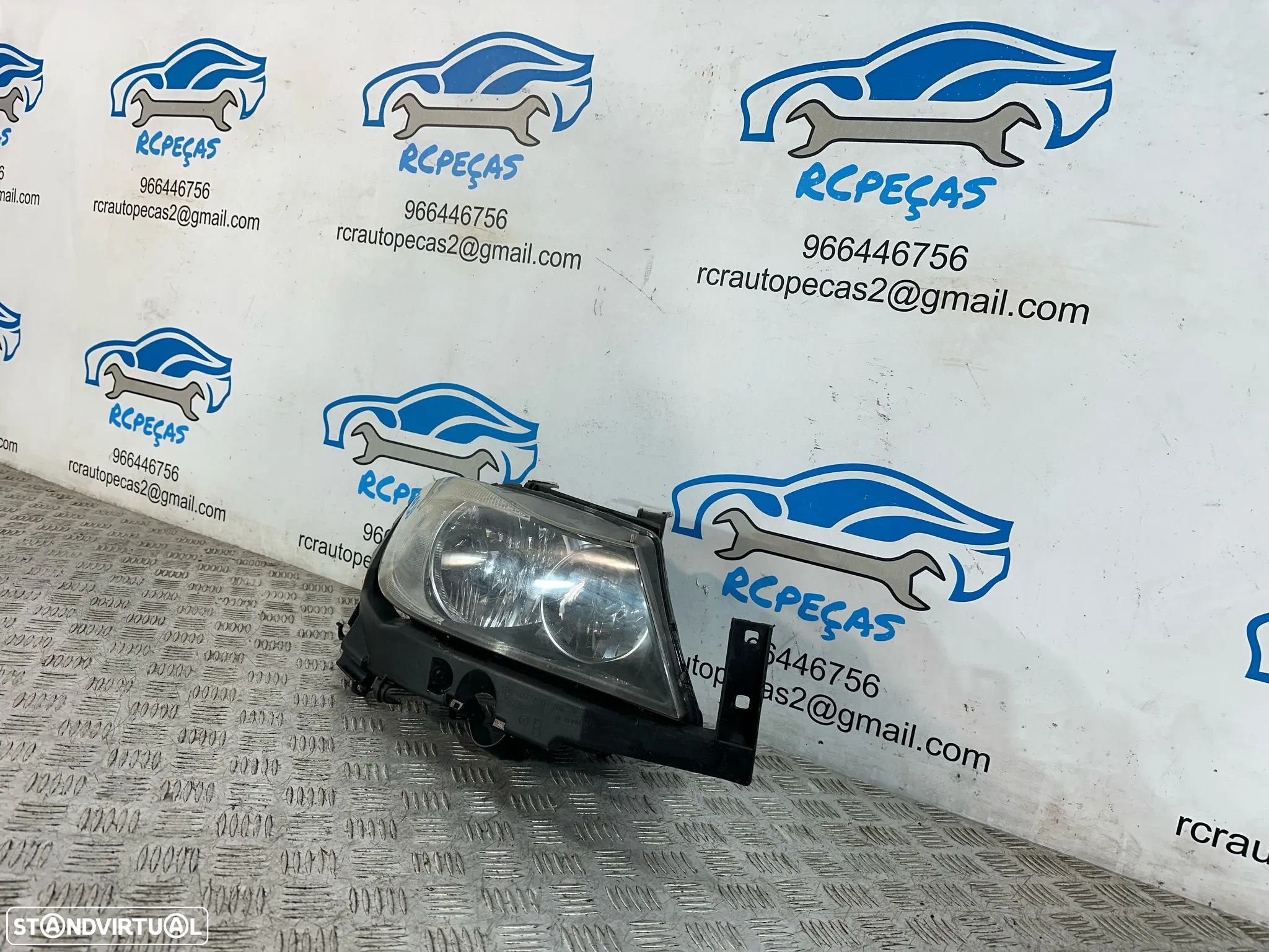 .Farol Otica Frente Frontal Direita Original Halogenio Valeo BMW Serie 3 E90 Carro Sedan E91 Touring Carrinha 6 942 722 2004 - 2008 - 4