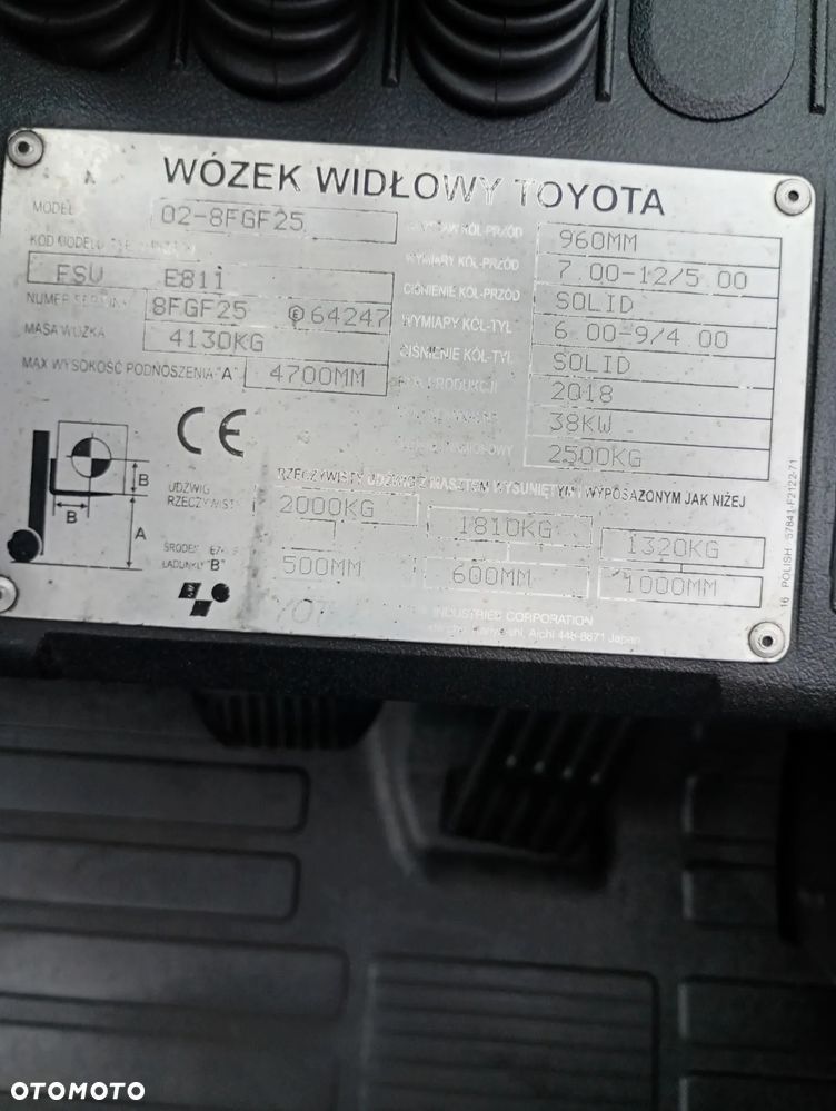 Toyota 02-8FGF25 - 12