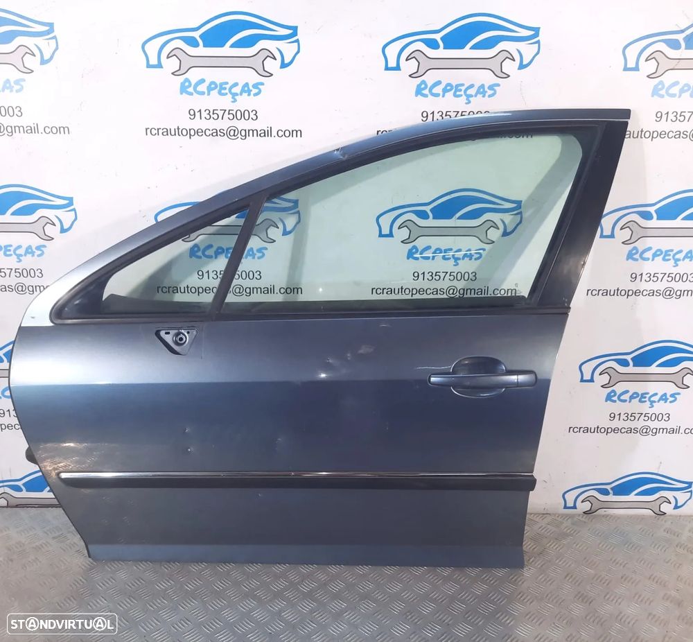 PORTA FRENTE FRONTAL ESQUERDA PEUGEOT 407 SW 1.6 HDI 16V 110CV 9002AL FECHO ELEVADOR MOTOR PUXADOR VIDRO RETROVISOR RETROVISORES - 1