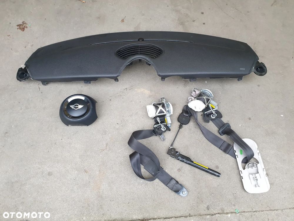 Konsola Poduszki Pasy Mini Cooper R56 2011r Oryginał Demontaż - 1