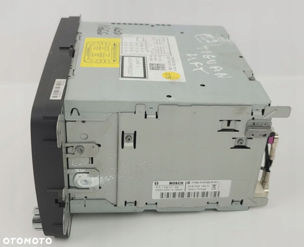 VW PASSAT B6 B7 GOLF V VI TOURAN RADIO DOTYKOWE 3C8035195H DAB Z KODEM - 9