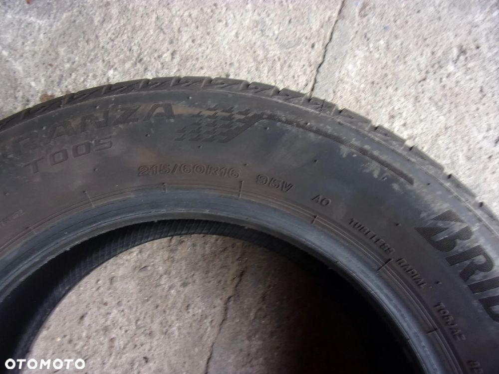 Komplet opon letnich 215/60 R16 95V BRIDGESTONE TURANZA T005 - 5