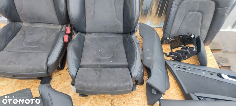 FOTEL FOTELE AUDI A4 B8 S LINE SKÓRA + MATERIAŁ ! - 15