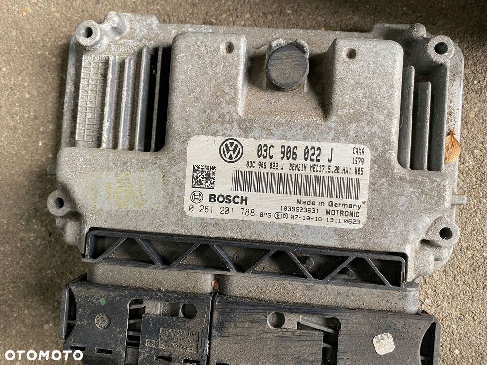 VW GOLF V 5 ZESTAW STARTOWY 1.4 TSI KOMPUTER LICZNIK STACYJKA DO ODPALENIA - 6