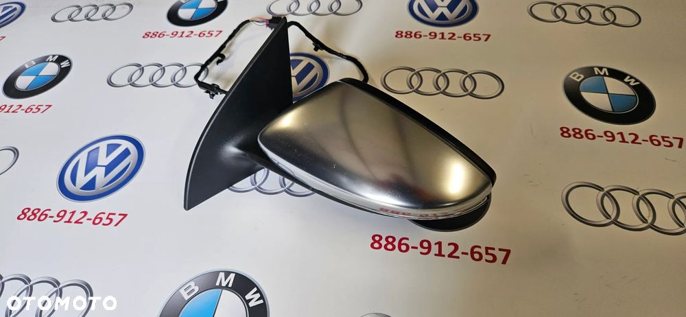 VW SCIROCCO 1K8 LIFT R-LINE Kompletne lusterko lewe Lusterko kierowcy 9 KABLI 9 PIN EUROPA - 7