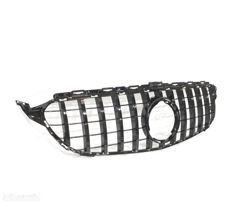 GRELHA FRONTAL MERCEDES W205 19- LOOK AMG GT PRETO - 3