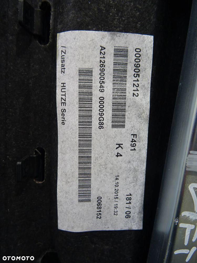 MERCEDES W212 LIFT 09-16 2.2CDI ROLETA ELEKTRYCZNA PÓŁKA A2128101620 - 10