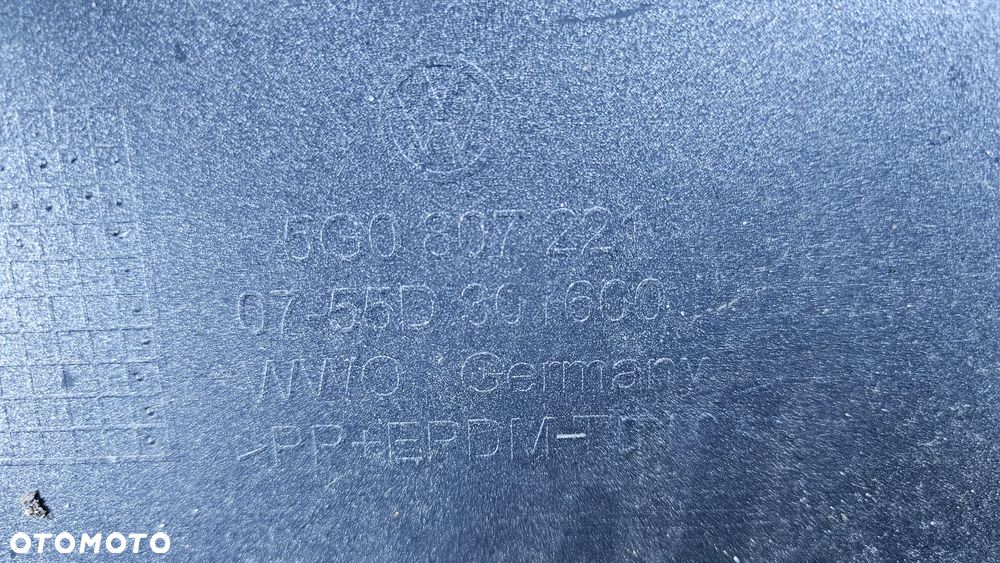 VW GOLF VII 7 5G0 2012-2016 Zderzak przód Zderzak przedni 5G0807221 czujniki parkowania 4x PDC Xenon spryski - 16