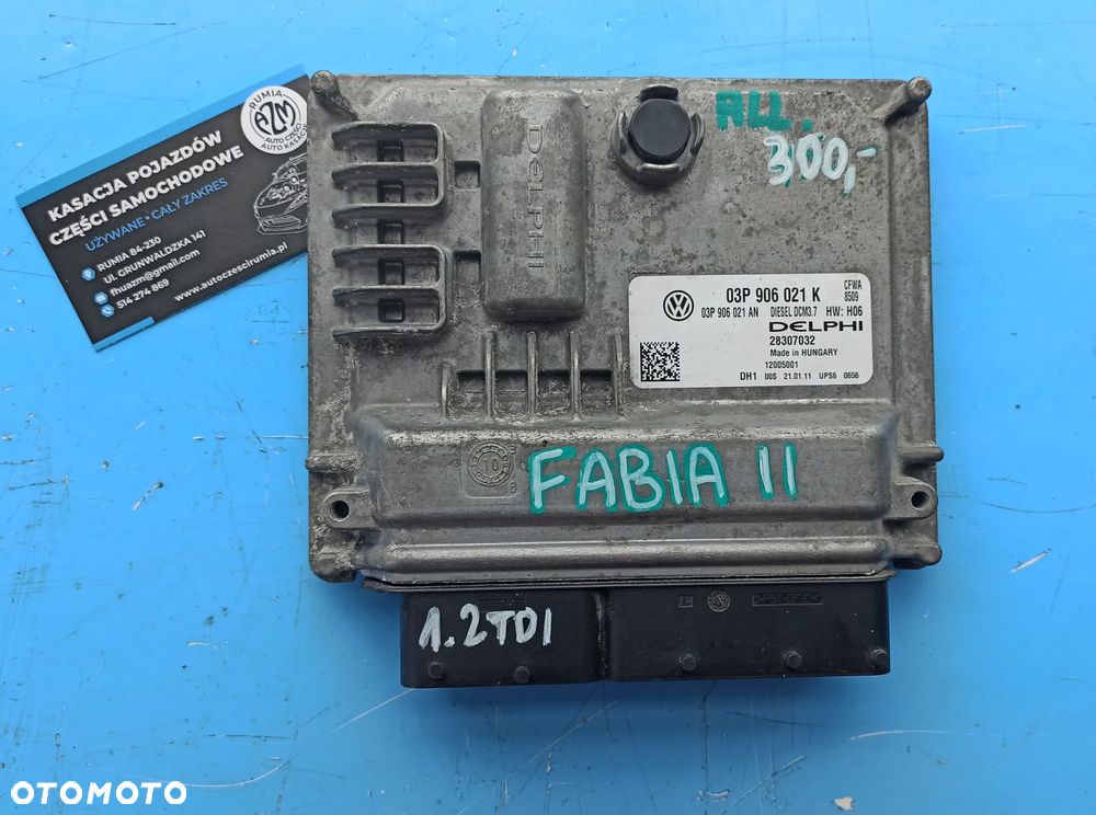 Sterownik Komputer Silnika Skoda Fabia II 1.2 TDI 2011r 03P906021K - 3