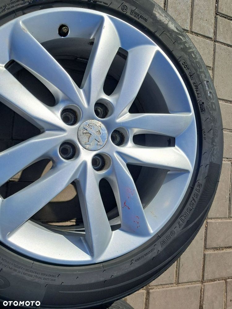 peugeot 508 felgi aluminiowe 17" koła lato 215/55r17 5x108 9671401380 - 13