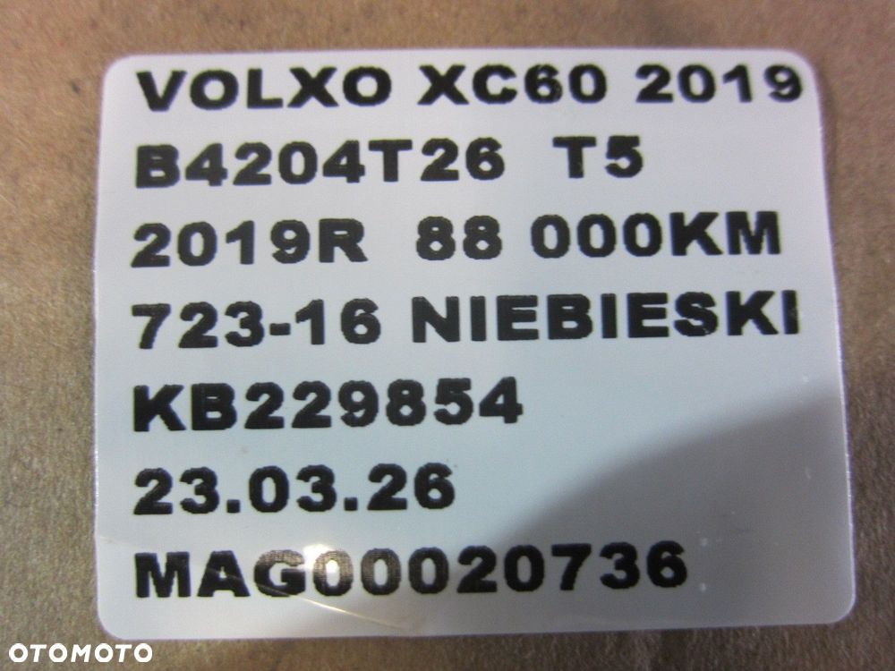 VOLVO XC60 II XC 60 2.0 T5 KOSTKI WIĄZKA INSTALACJA ŚRODKA WNĘTRZA 18R- - 16