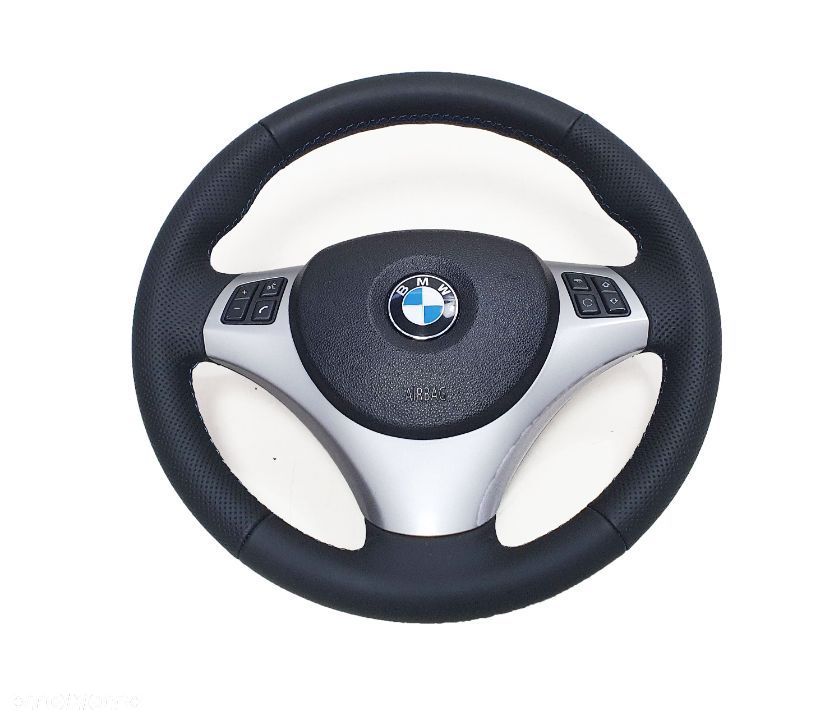 BMW E90 E93 E81 E88 KIEROWNICA SKÓRZANA Z PODUSZKĄ - 1