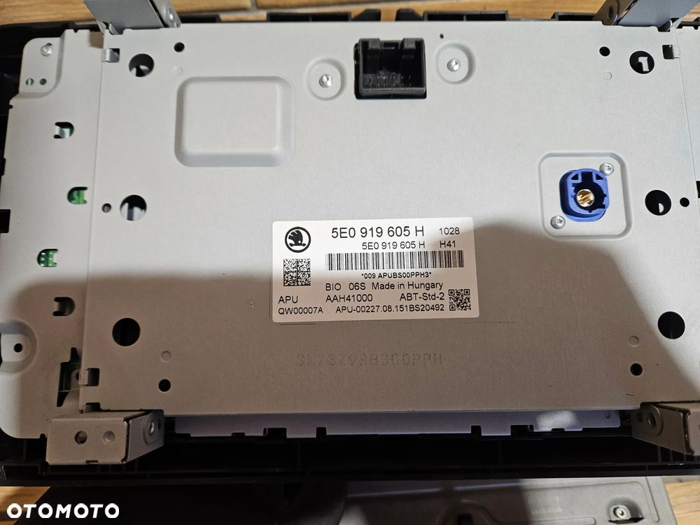 Skoda Octavia III Ekran Nawigacja Czytnik Wyświetlacz 5E0919605H 5Q0035842A - 9