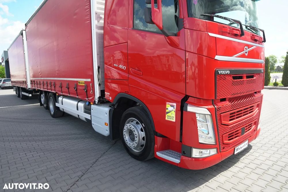 Volvo FH 460 / COMBINAȚIE TANDEM / 120 M3 / TRANSITION / I-SAVE / I-PARK COOL / DIRECȚIE CU RIDICARE A PUNTELOR / WIELTON / CORTINĂ ARMATĂ - 7