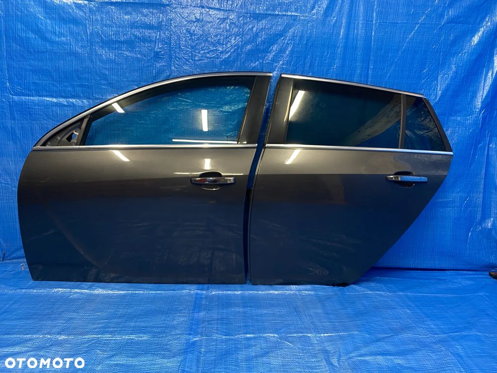 OPEL INSIGNIA A DRZWI LEWE LEWY PRZÓD PRZEDNIE TYŁ TYLNE SZARE Z177 KOMPLETNE - 2