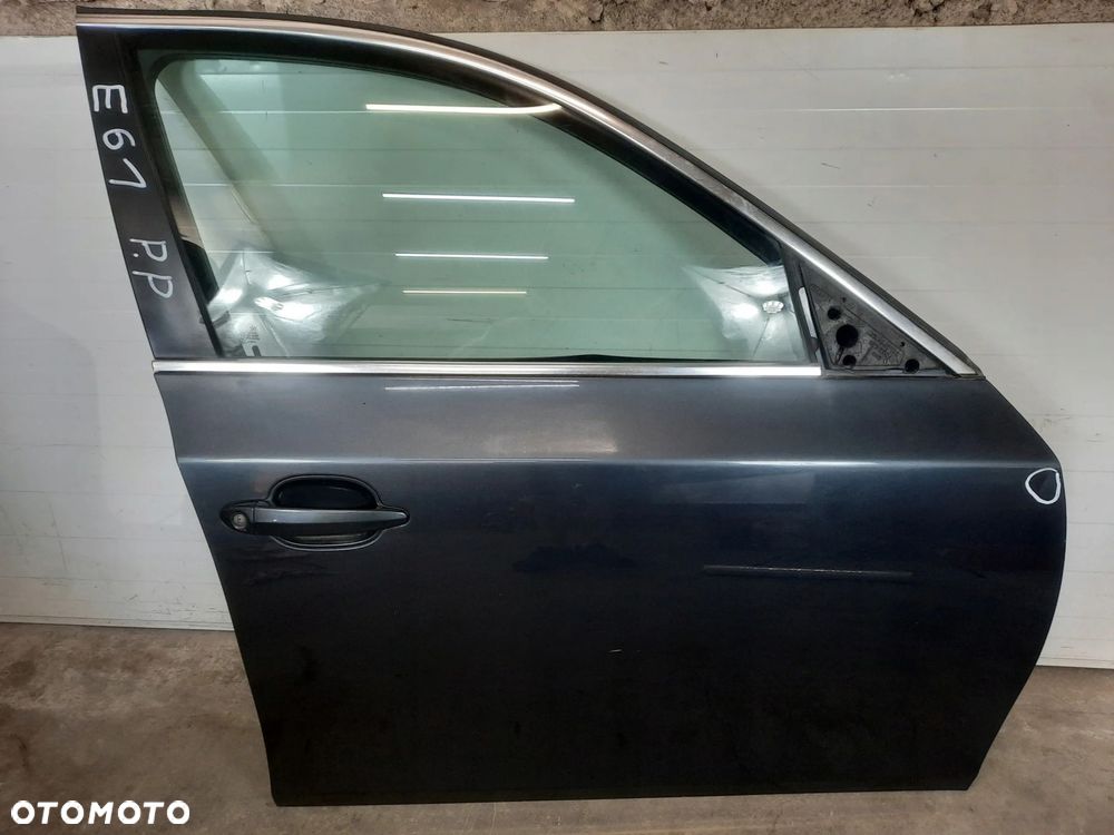 DRZWI PRAWY PRZÓD PRZEDNIE PRAWE BMW 5 E60 E61 A68/7 PLATINGRAU - 1