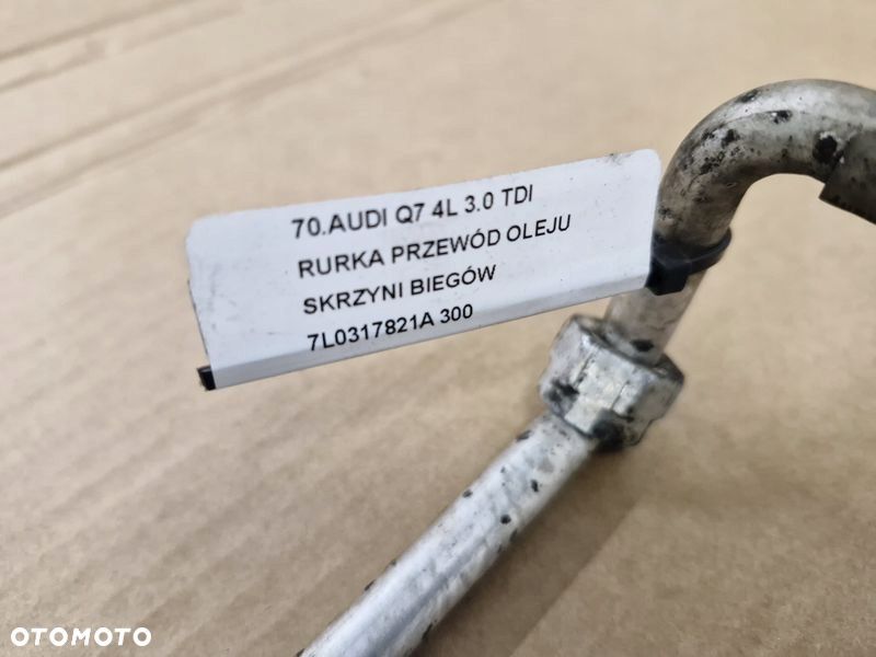 AUDI Q7 L4 3.0 TDI RURKA PRZEWÓD OLEJU SKRZYNI BIEGÓW 7L0317821A - 6