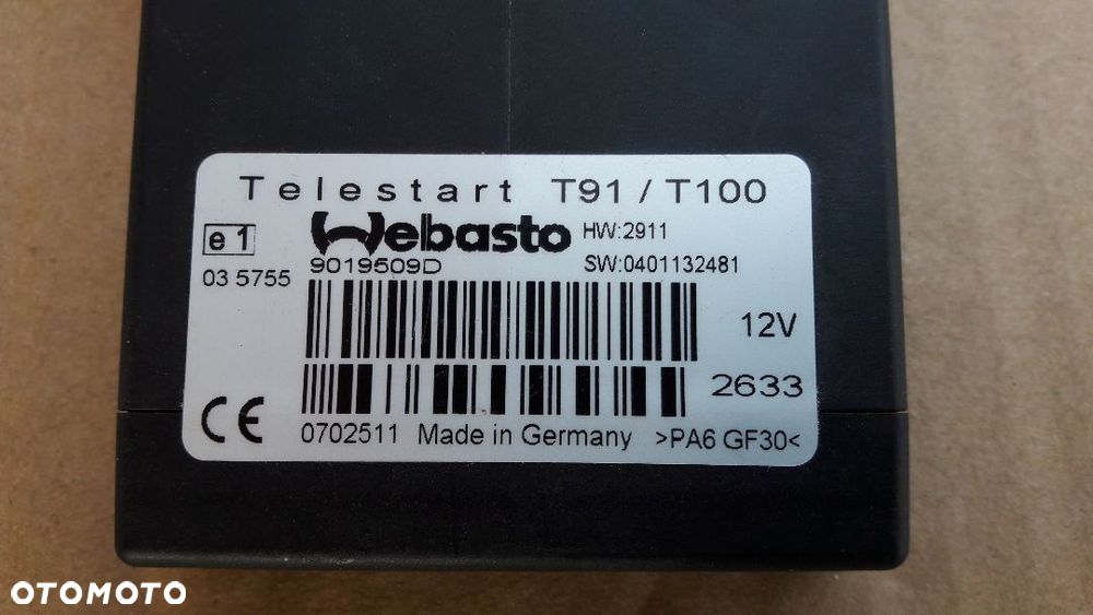 STEROWNIK WEBASTO 9019509D 91/100 - 4