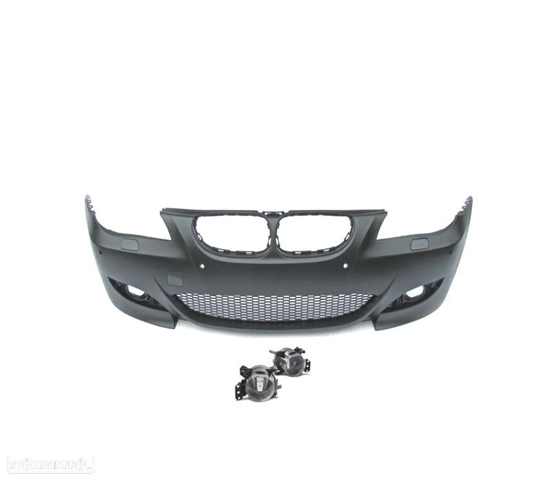 PÁRA-CHOQUES FRONTAL BMW E60 E61 03-07 LOOK M5 PDC + FARÓIS NEVOEIRO - 2