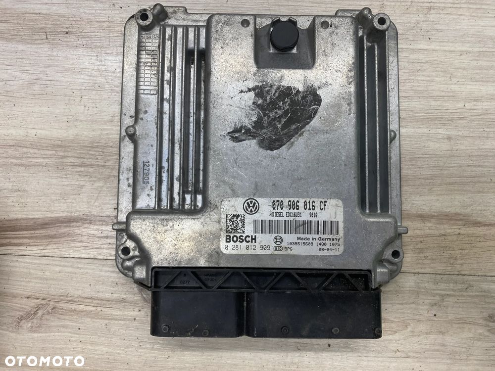 MODUŁ STEROWNIK KOMPUTER SILNIKA ECU VW TRANSPORTER T5 070906016CF 0281012909 1039S15609 - 1