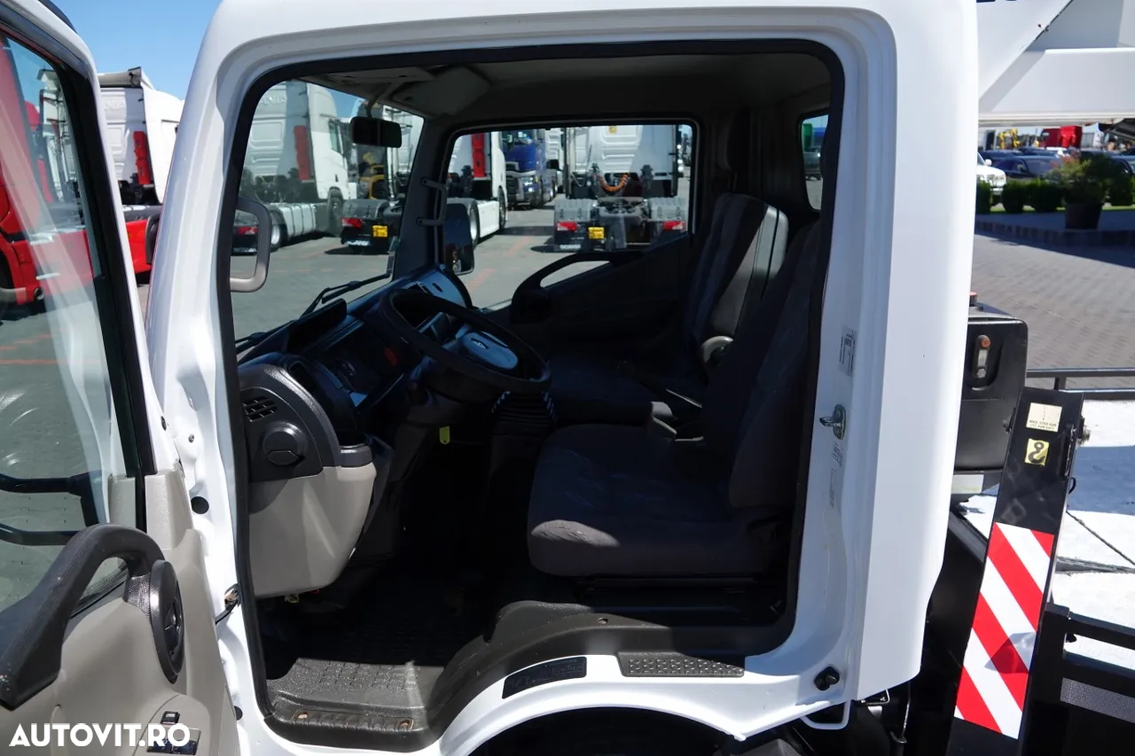 Renault MAXITY 110 DXI / ELEVATOR 20 METRI / ELEVATOR CU CULBIE TP20 / COȘ PENTRU 2 PERSOANE - 250 KG / 42.000 KM / CONTRACT POST-SERVICE - 26