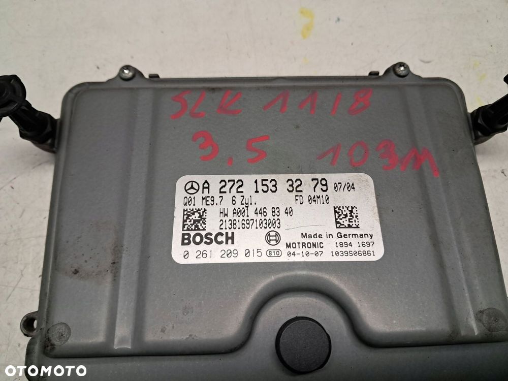 mercedes-benz slk r171 3.5 v6 komputer sterownik silnika ecu a2721533279 - 4