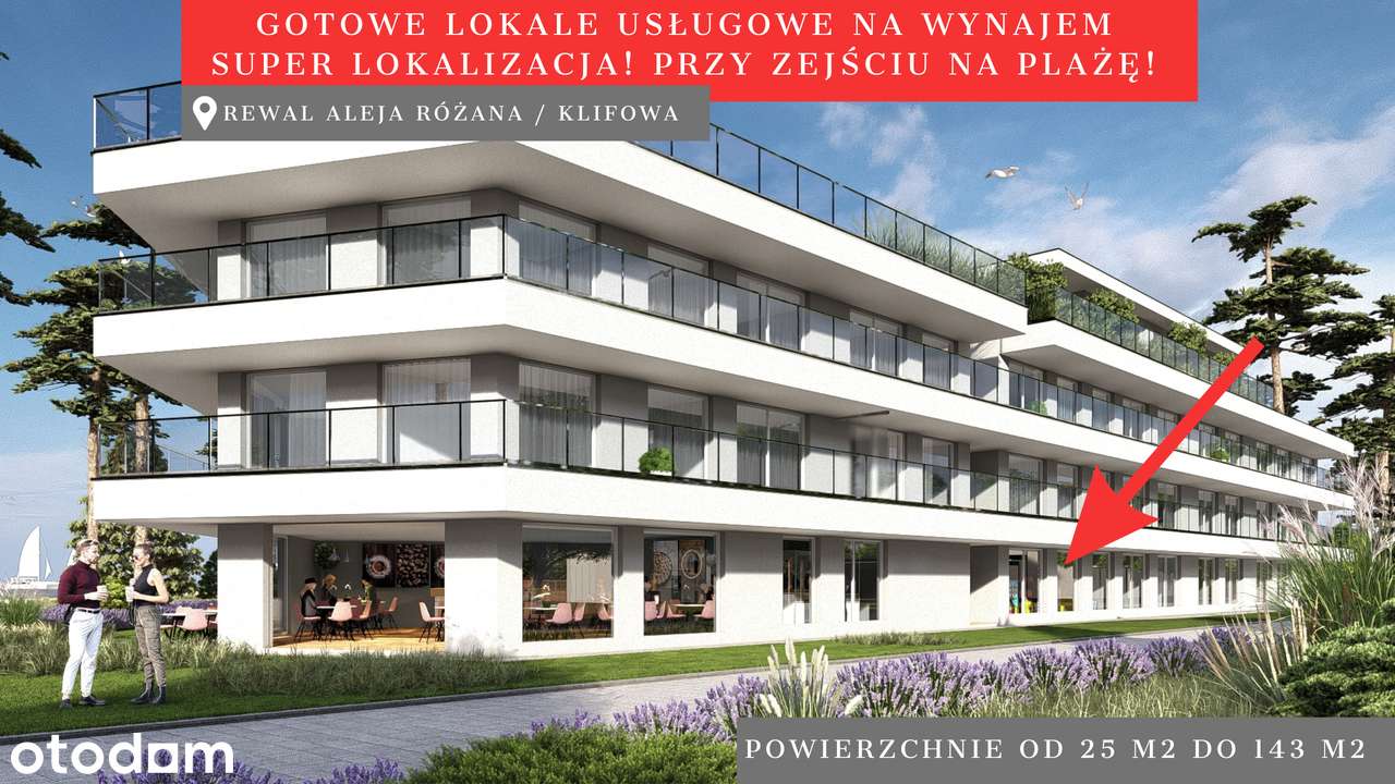 Lokal usługowy przy zejściu na plażę ! GOTOWE ! od 25m2 do 143m2 - Pełny obrazek: 3/14